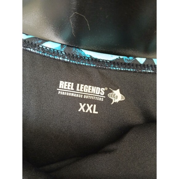 Reel Legends Swimsuit 1 Piece Halter Womens Plus Size XXL Tropical Palm Colorful - Picture 5 of 5